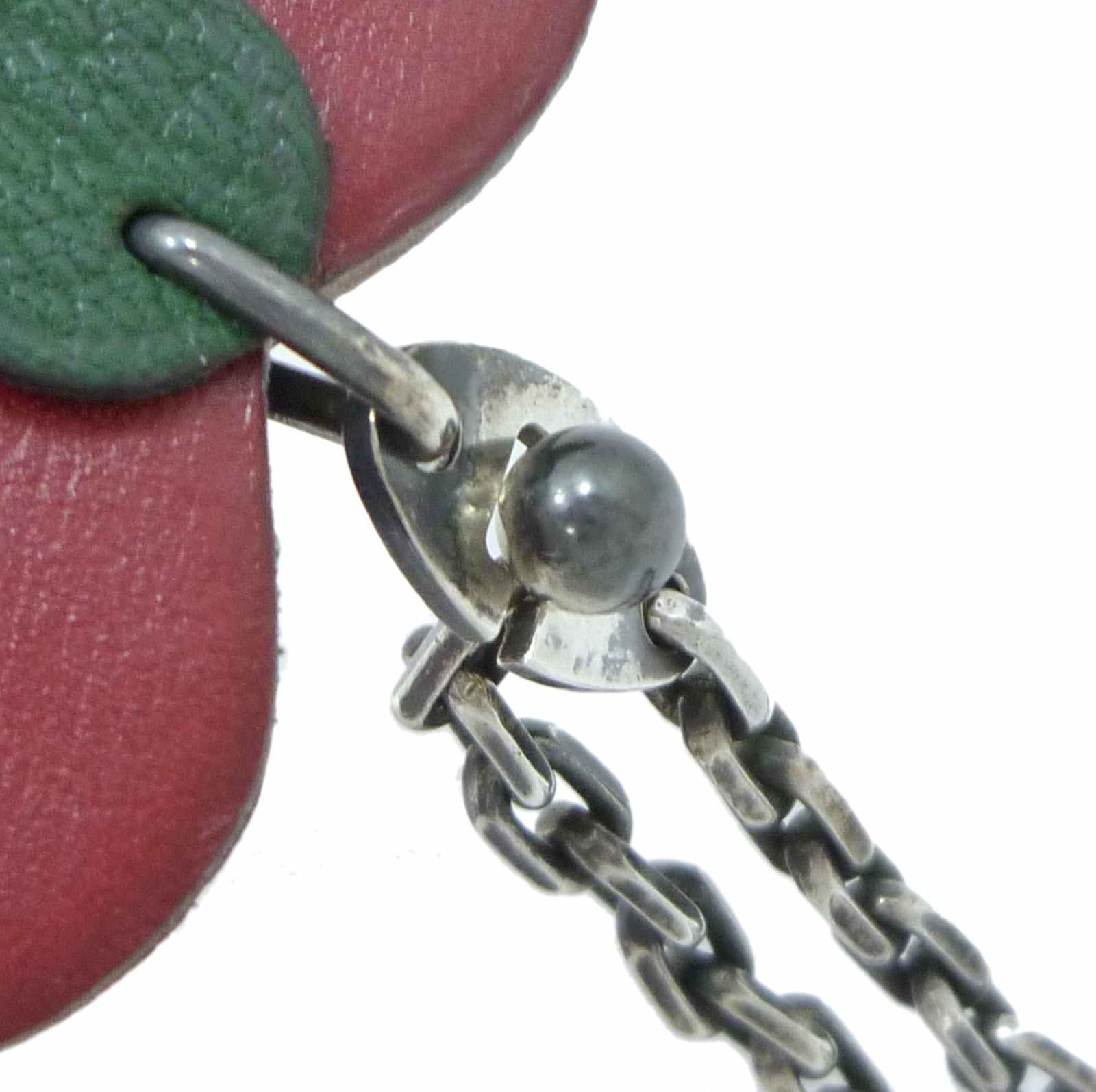 エルメス アップル モチーフ キーホルダー バッグチャーム レッド スターリングシルバー - Image 5