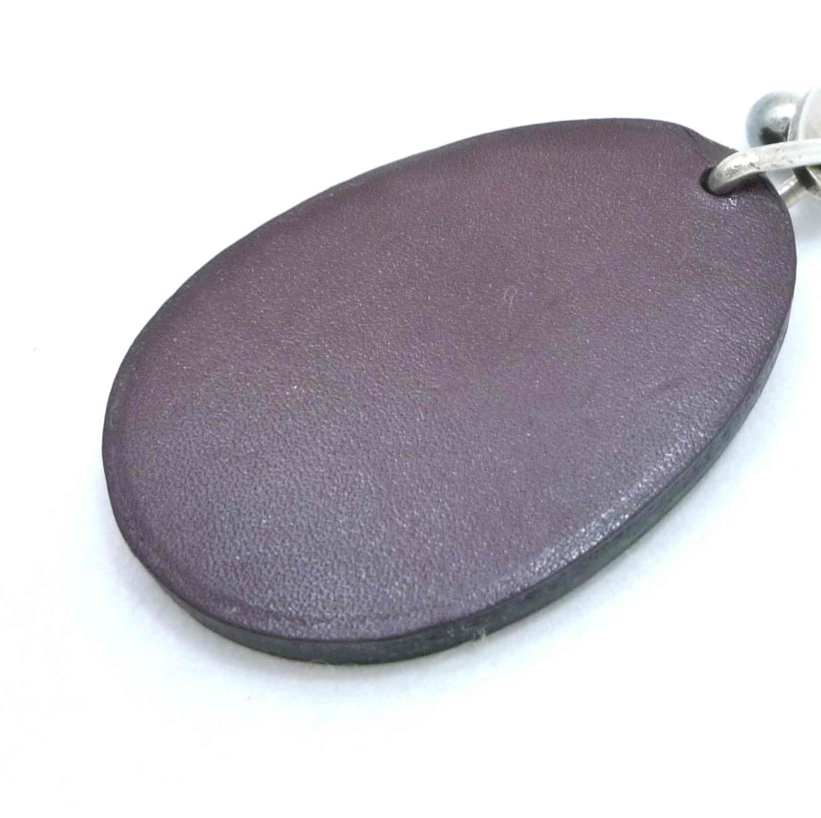 エルメス プラム モチーフ キーホルダー バッグチャーム ボルドー スターリングシルバー - Image 4