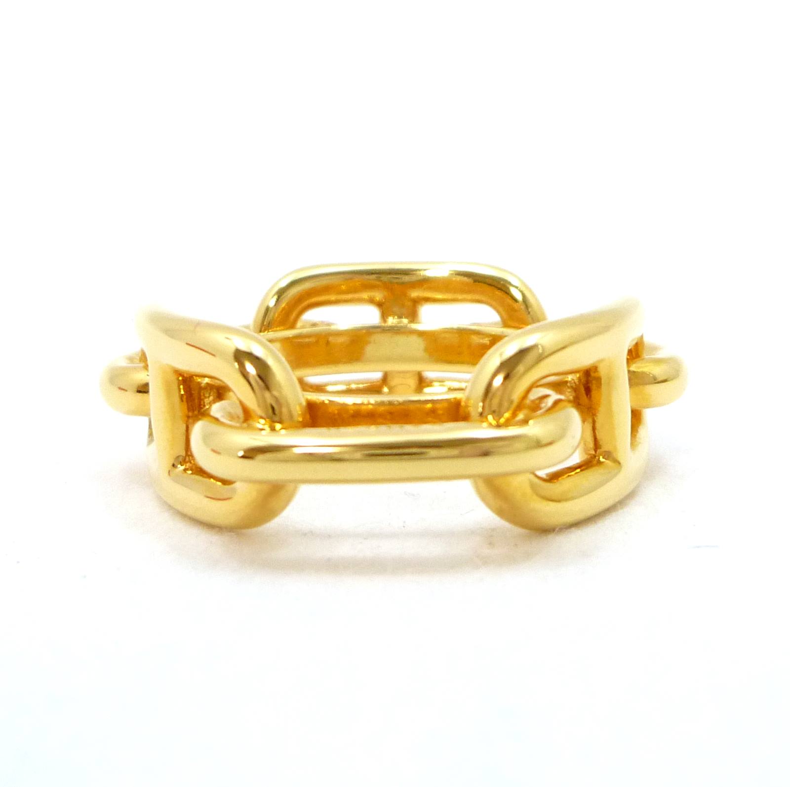 エルメス シェーヌダンクル スカーフリング ゴールド 真鍮 - Image 2