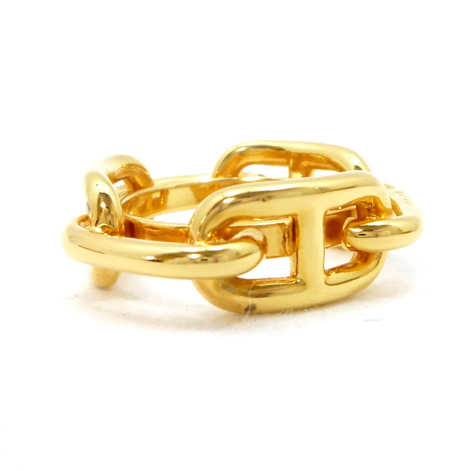 エルメス シェーヌダンクル スカーフリング ゴールド 真鍮 - Image 3