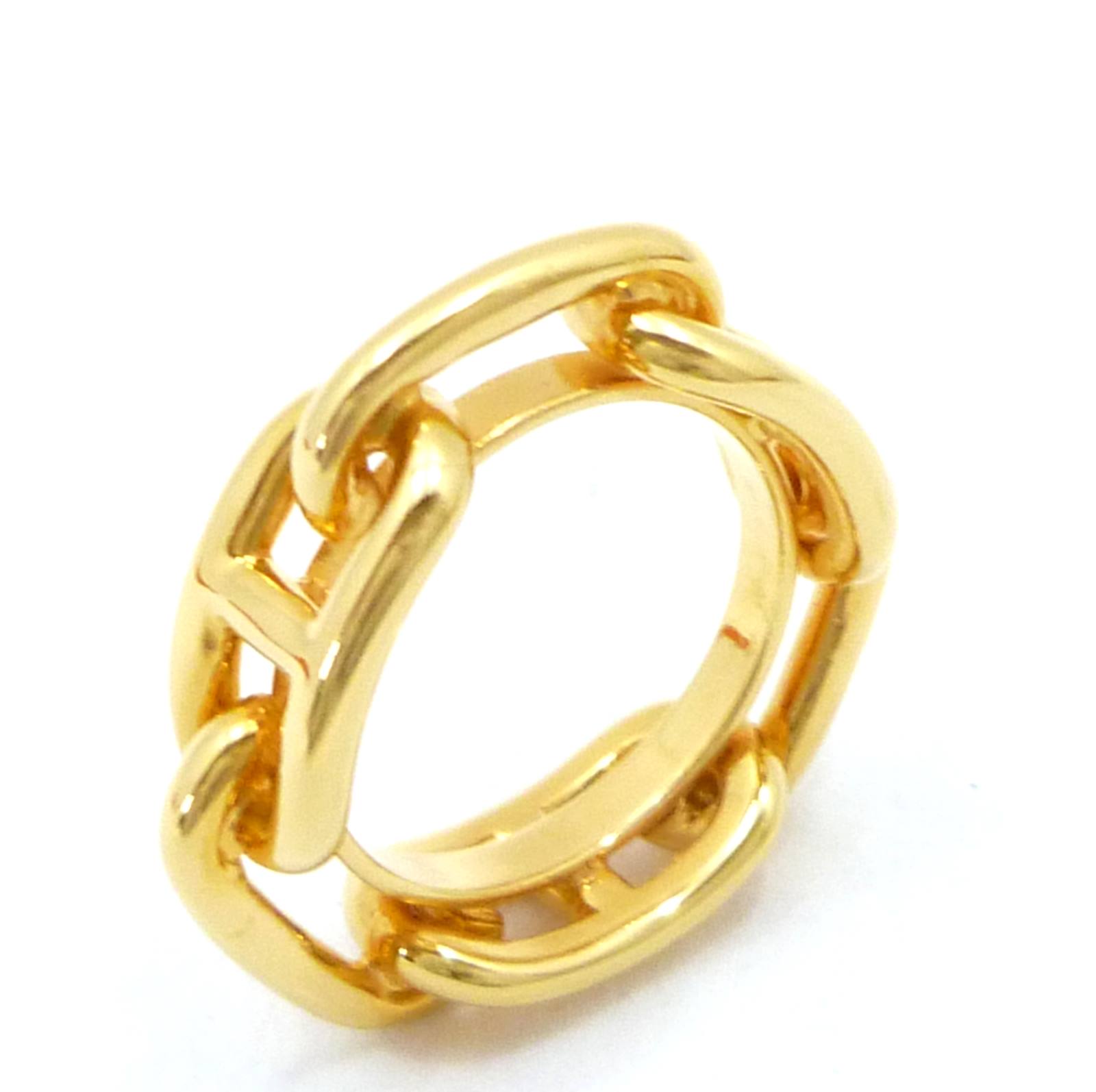 エルメス シェーヌダンクル スカーフリング ゴールド 真鍮 - Image 7