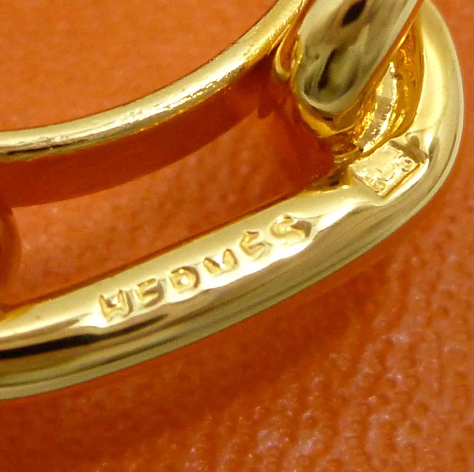 エルメス シェーヌダンクル スカーフリング ゴールド 真鍮 - Image 8