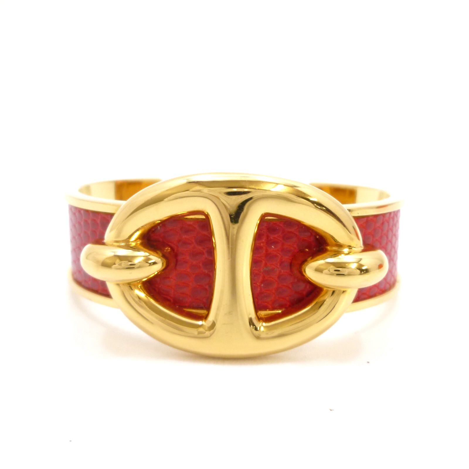 エルメス シェーヌダンクル カフ バングル ブレスレット ゴールド 金属 - Image 2