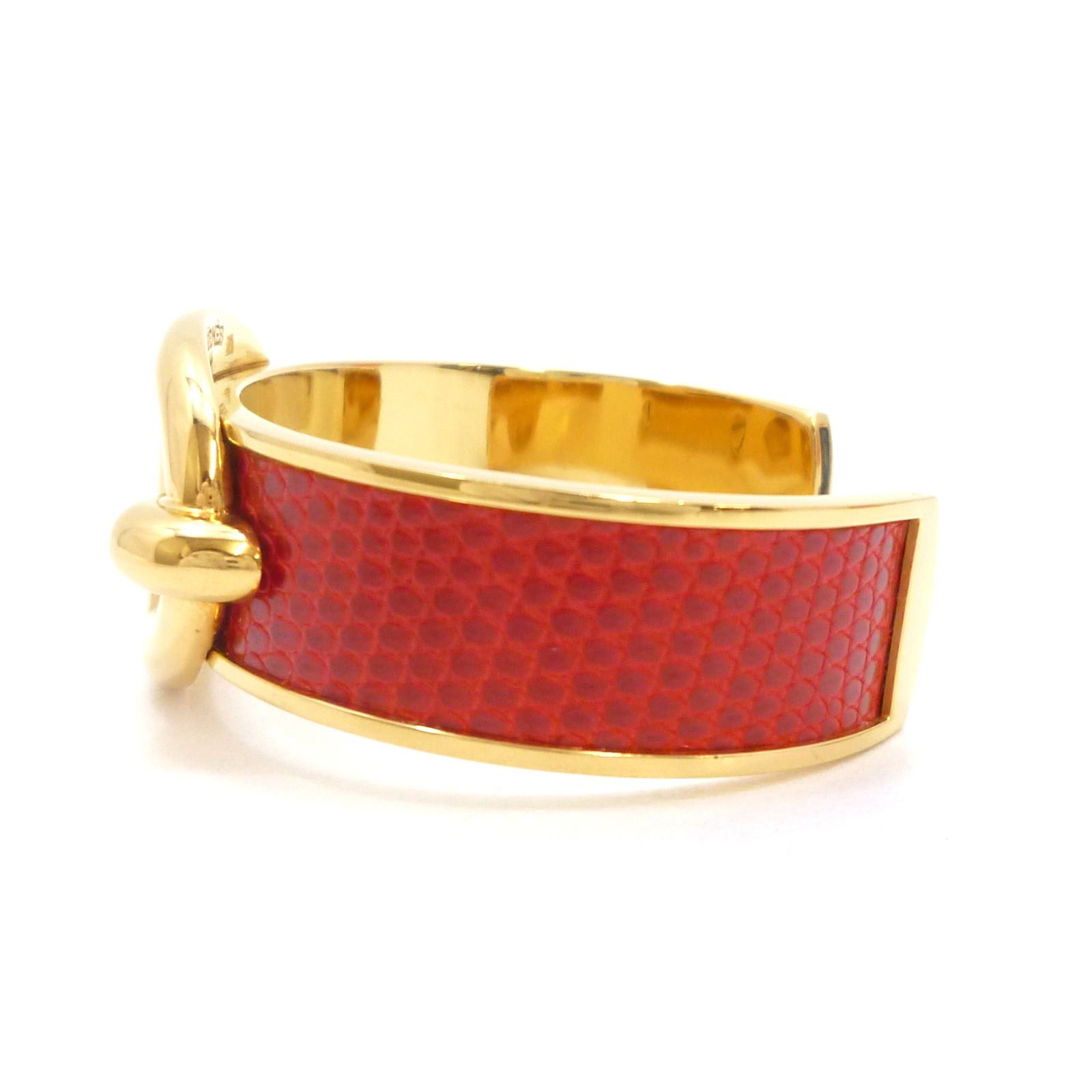 エルメス シェーヌダンクル カフ バングル ブレスレット ゴールド 金属 - Image 3