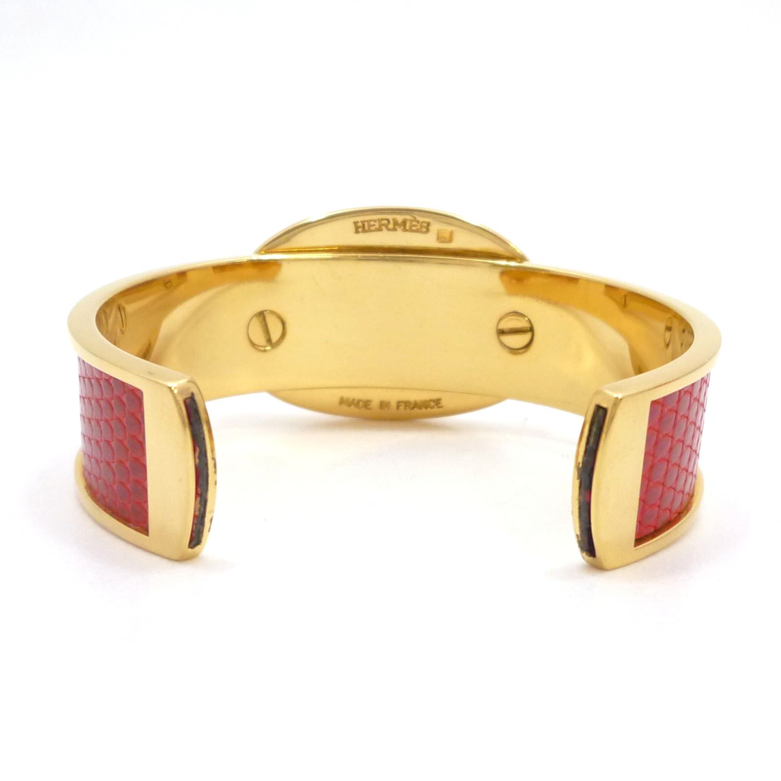 エルメス シェーヌダンクル カフ バングル ブレスレット ゴールド 金属 - Image 4