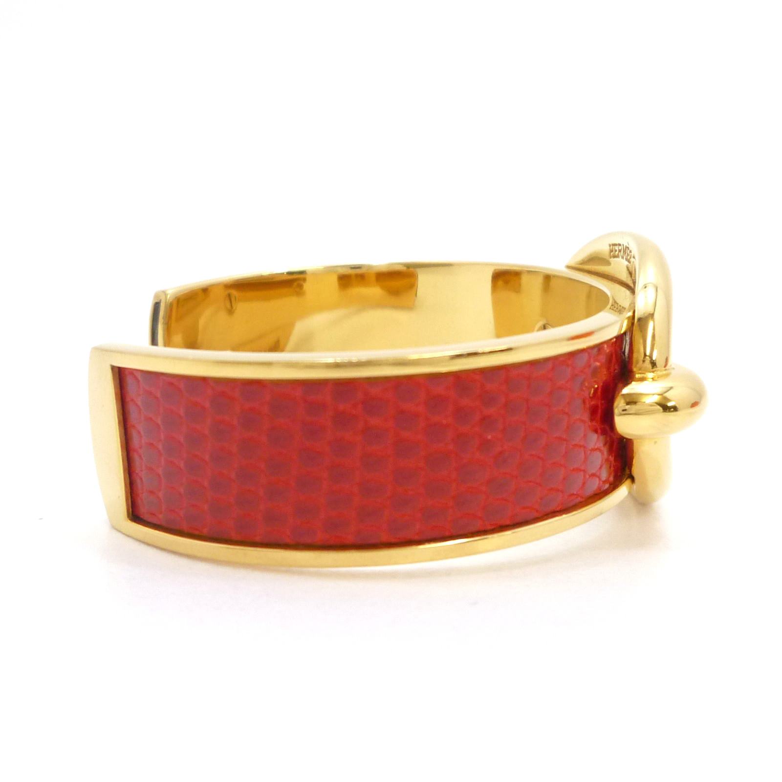 エルメス シェーヌダンクル カフ バングル ブレスレット ゴールド 金属 - Image 5