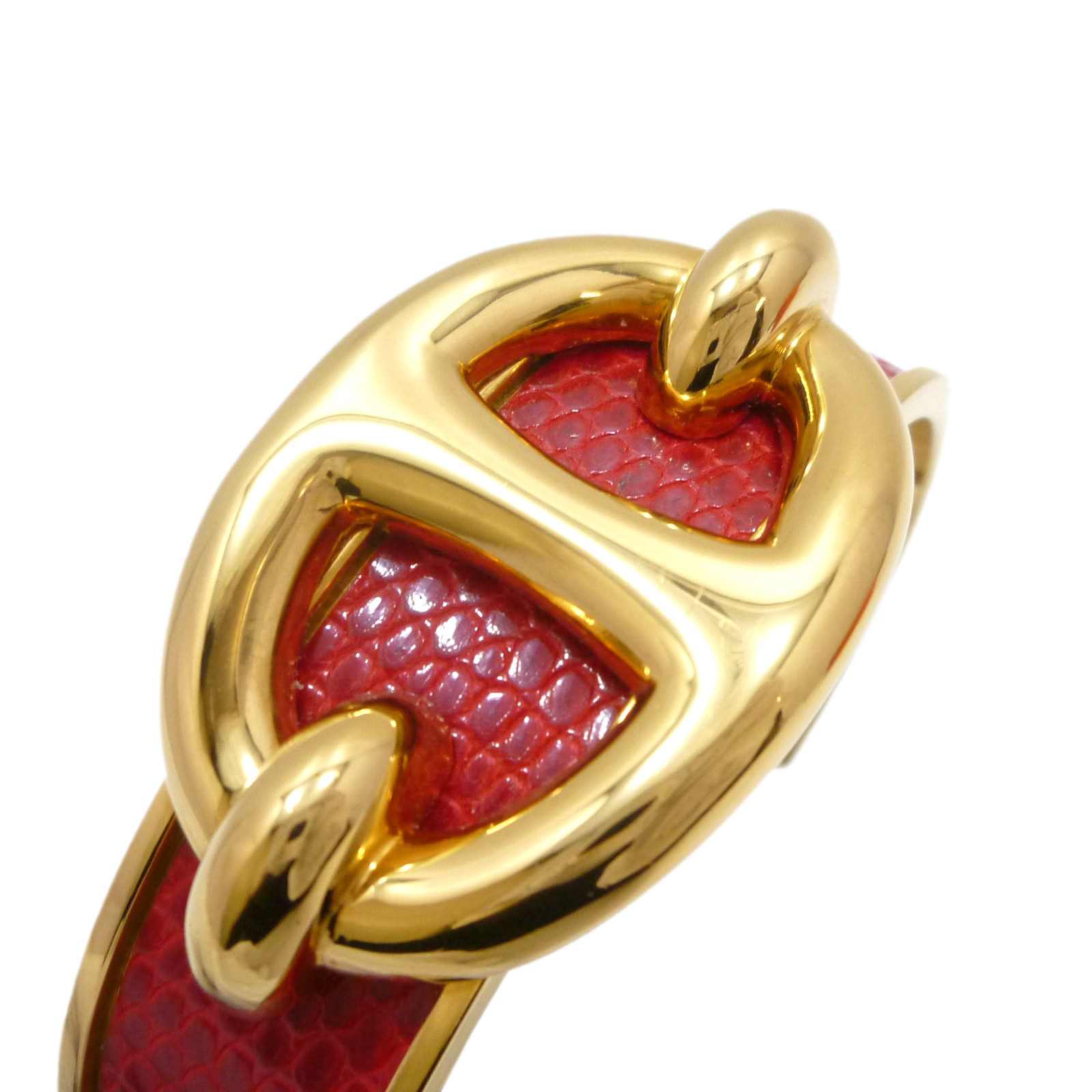 エルメス シェーヌダンクル カフ バングル ブレスレット ゴールド 金属 - Image 8