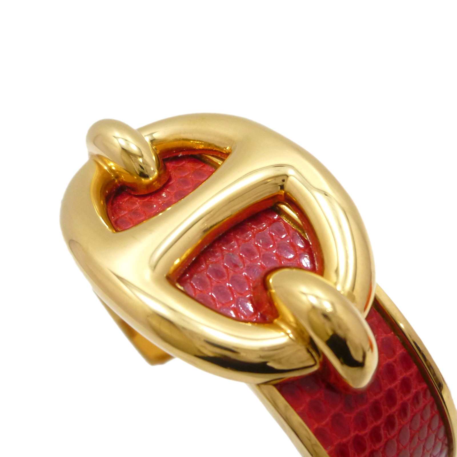 エルメス シェーヌダンクル カフ バングル ブレスレット ゴールド 金属 - Image 9