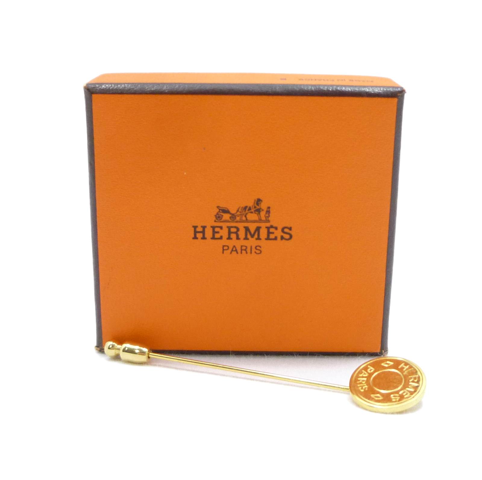 エルメス セリエ ピンブローチ ゴールド