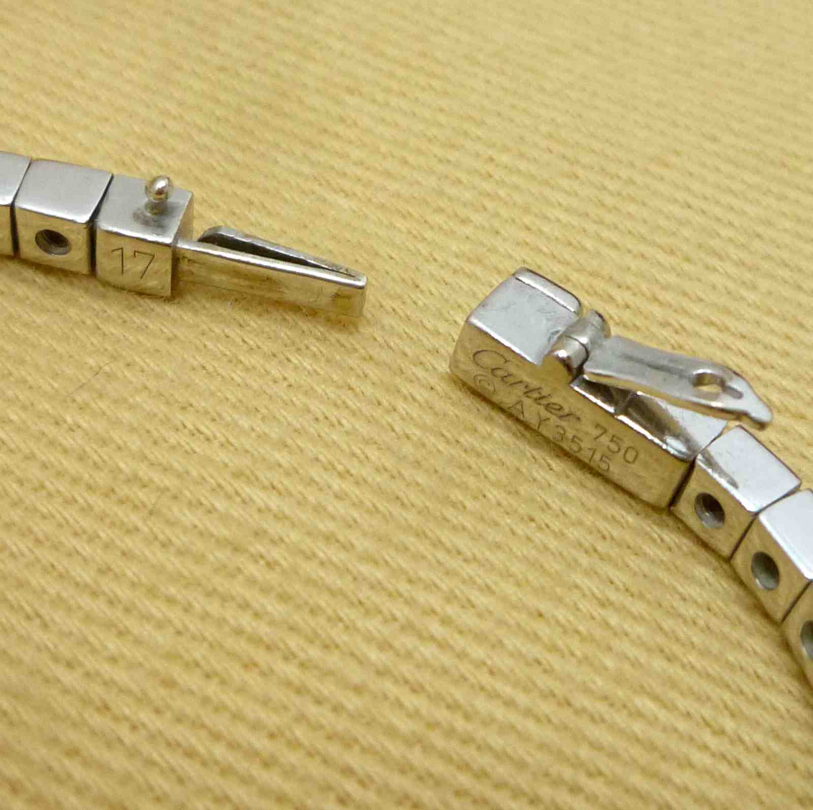カルティエ ラニエール ブレスレット サイズ17 WG K18 750 AY3515 ホワイトゴールド - Image 7