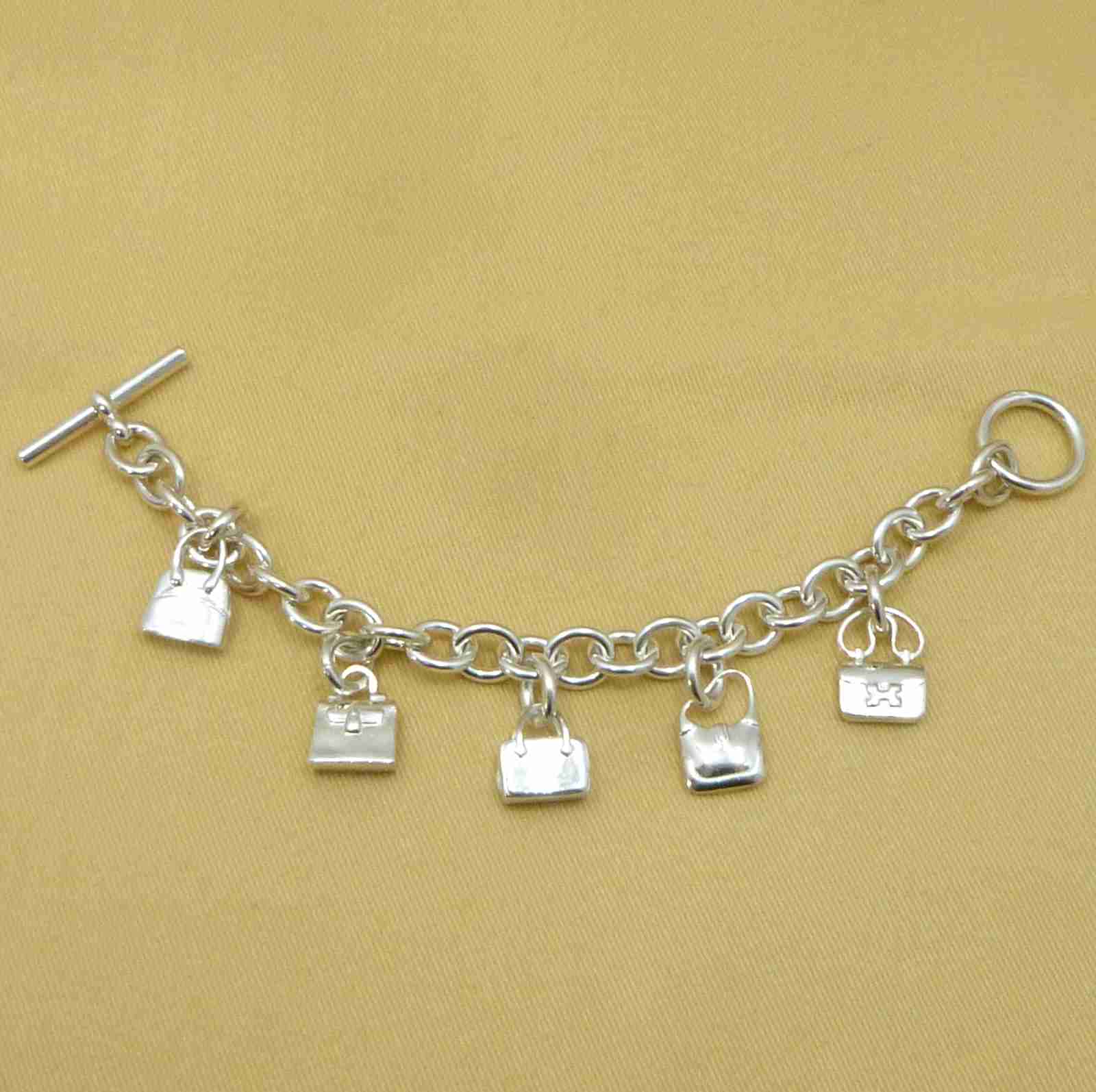 エルメス アミュレット 5 鞄モチーフ ブレスレット スターリングシルバー - Image 2