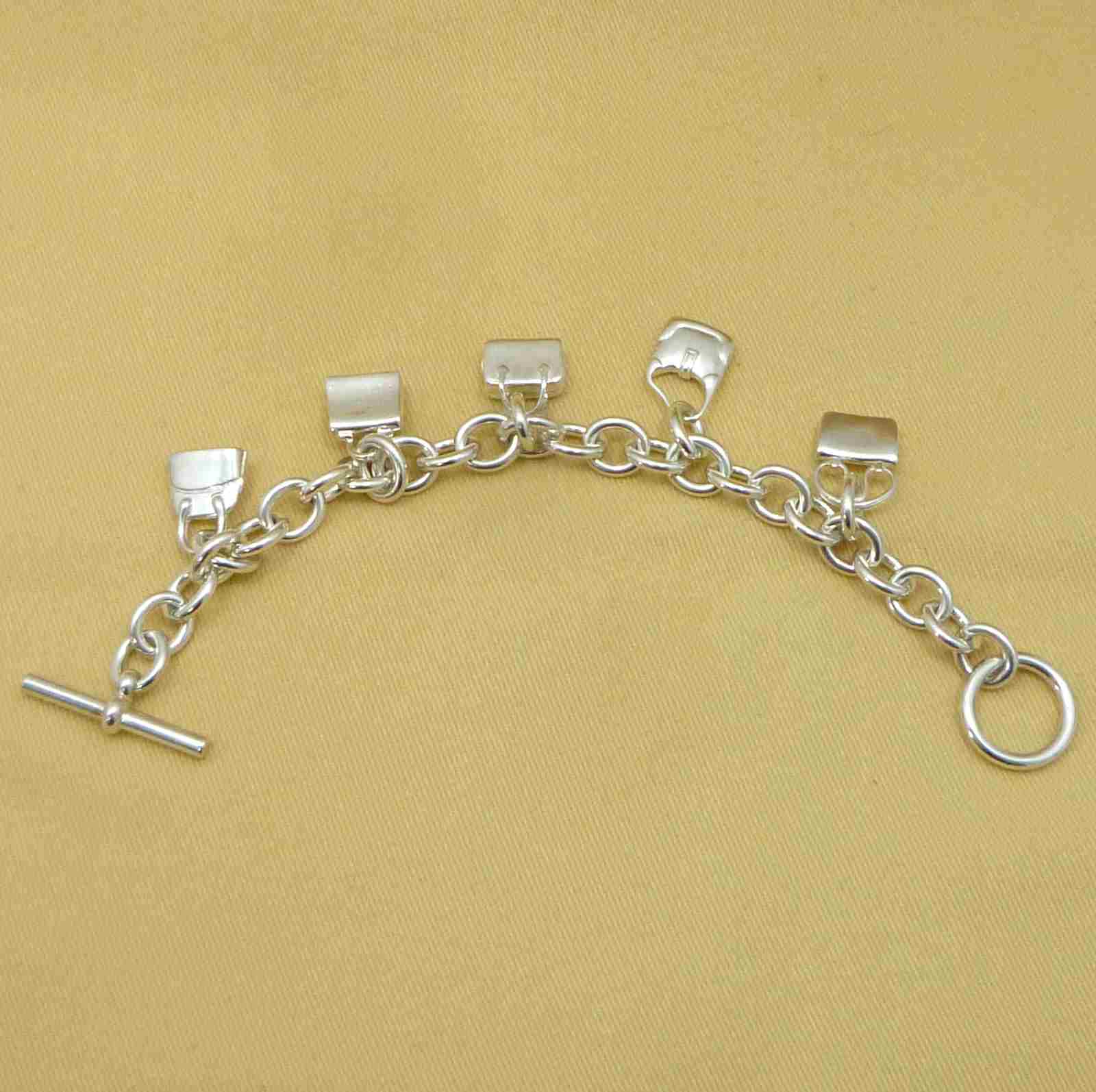 エルメス アミュレット 5 鞄モチーフ ブレスレット スターリングシルバー - Image 3