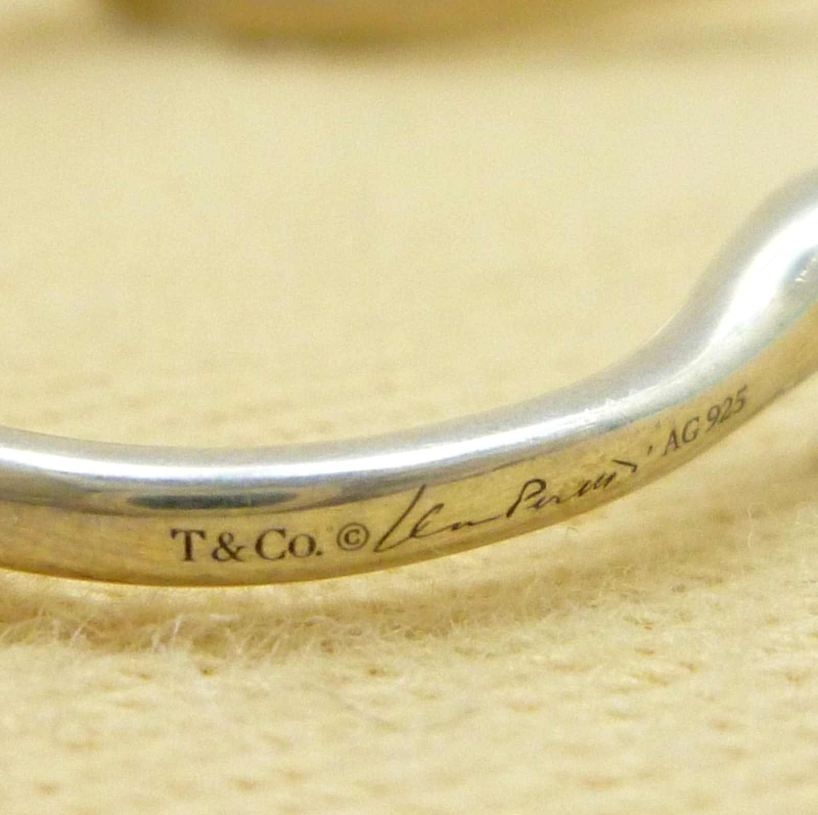 ティファニー オープンハート フープピアス スモール エルサ・ペレッティ スターリングシルバー - Image 5