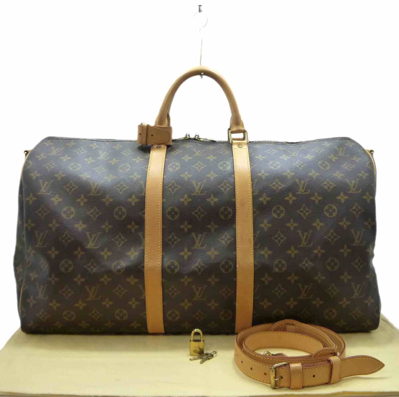 ルイヴィトン キーポル・バンドリエール 55 モノグラム ボストンバッグ トラベルバッグ M41414 キャンバス