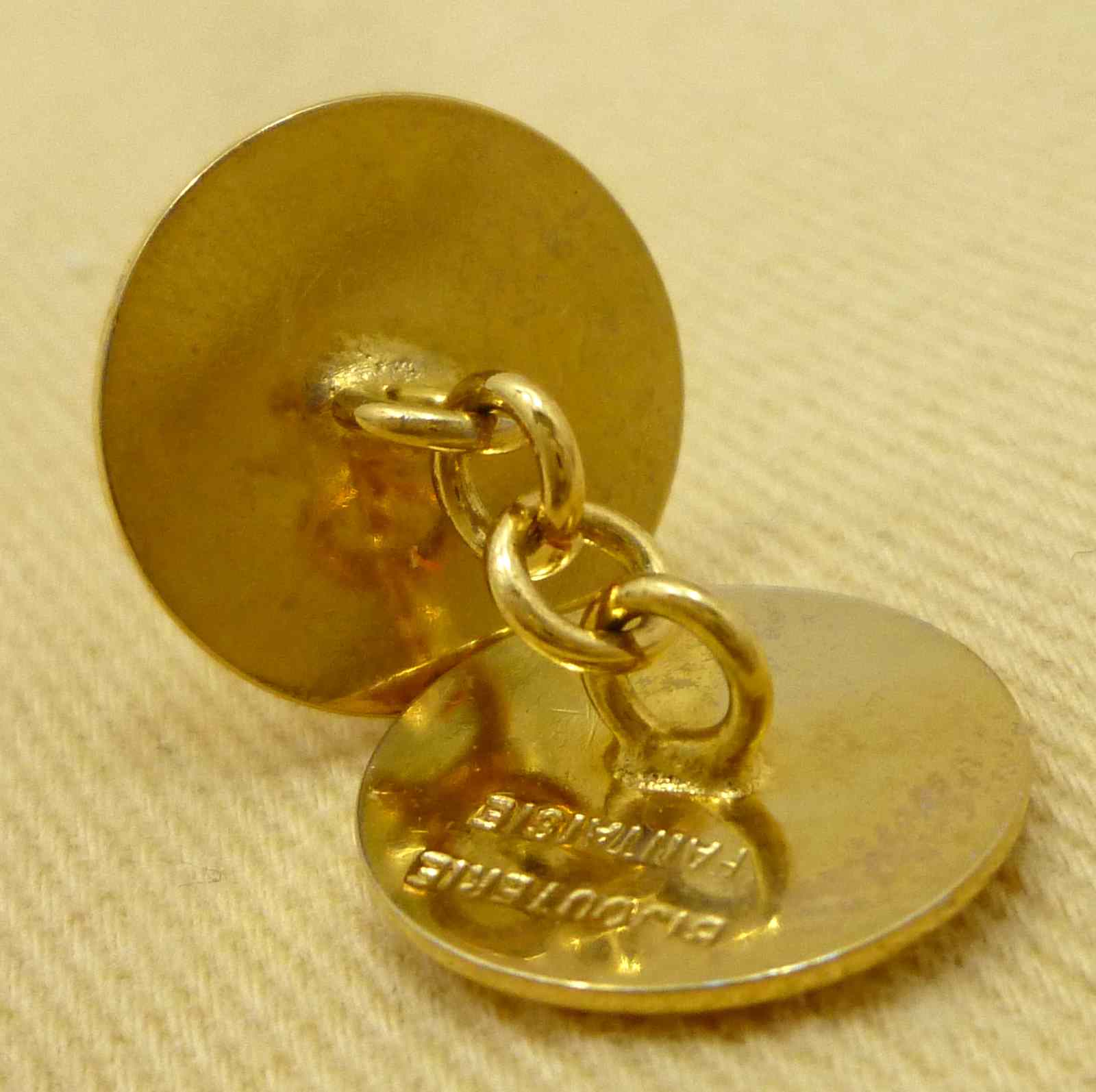 エルメス セリエ カフスリンク カフスボタン ゴールド - Image 4