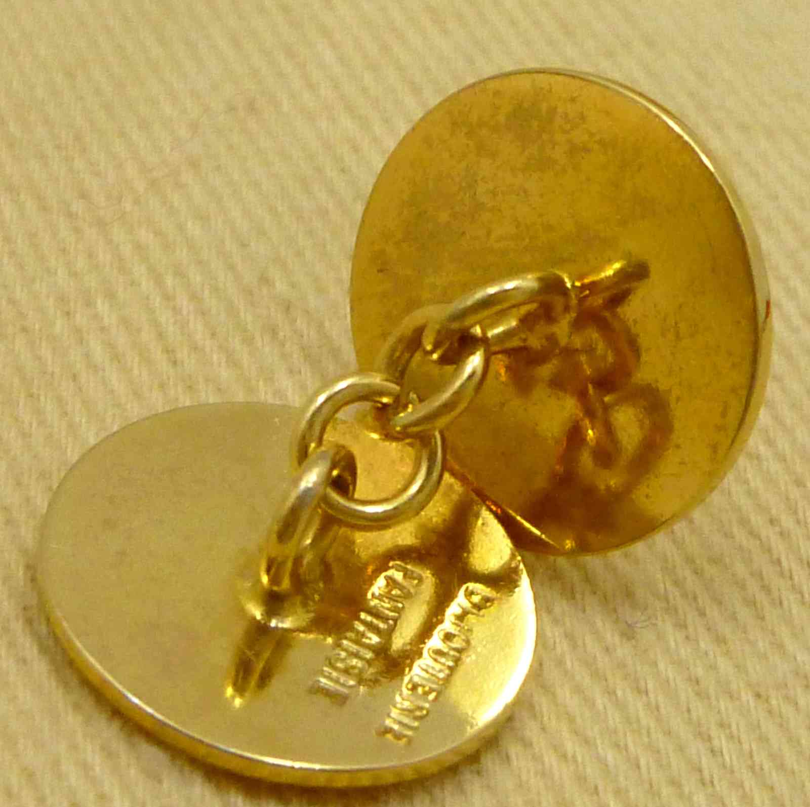 エルメス セリエ カフスリンク カフスボタン ゴールド - Image 7