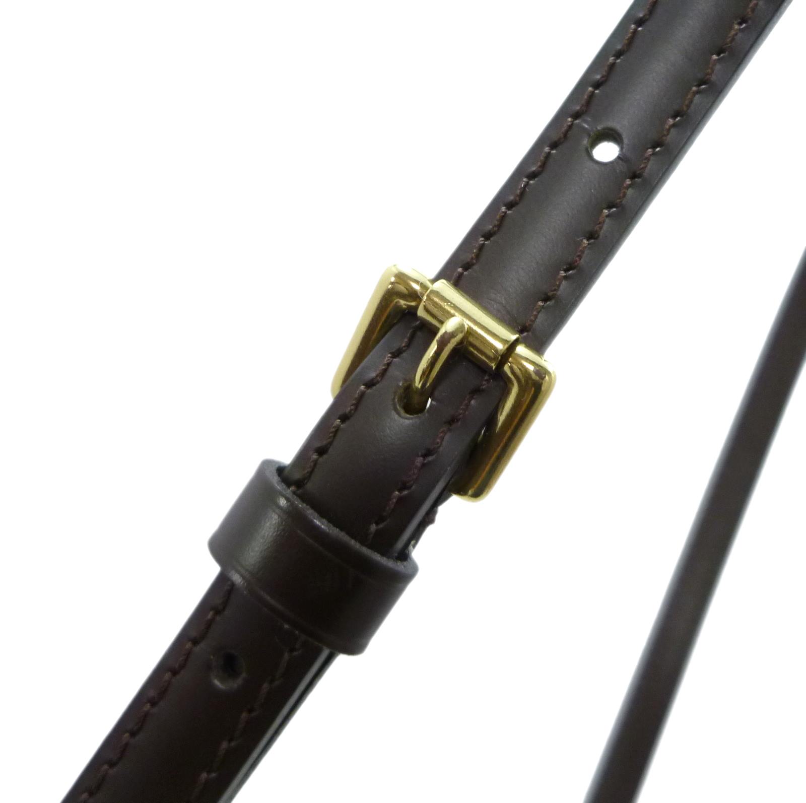 ルイヴィトン ショルダーストラップ 調節可能 幅12mm J52313 ダミエ・エベヌ レザー - Image 7