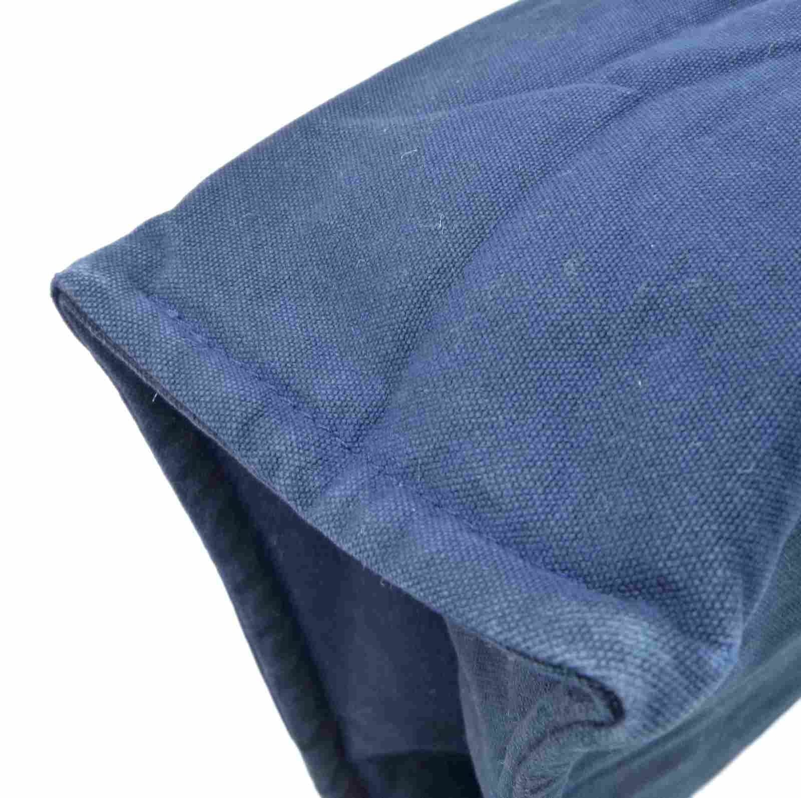 エルメス フールトゥ ポーチ クラッチバッグ ブルー キャンバス - Image 11