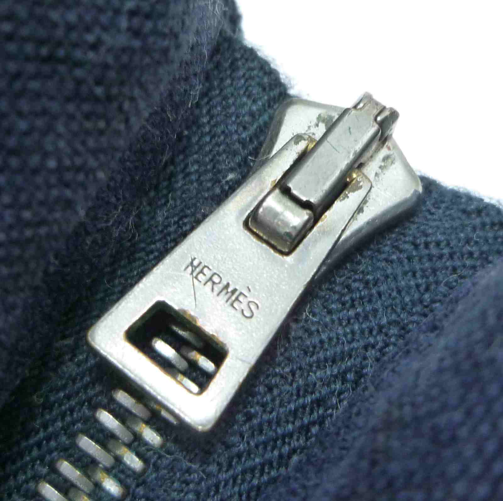 エルメス フールトゥ ポーチ クラッチバッグ ブルー キャンバス - Image 12