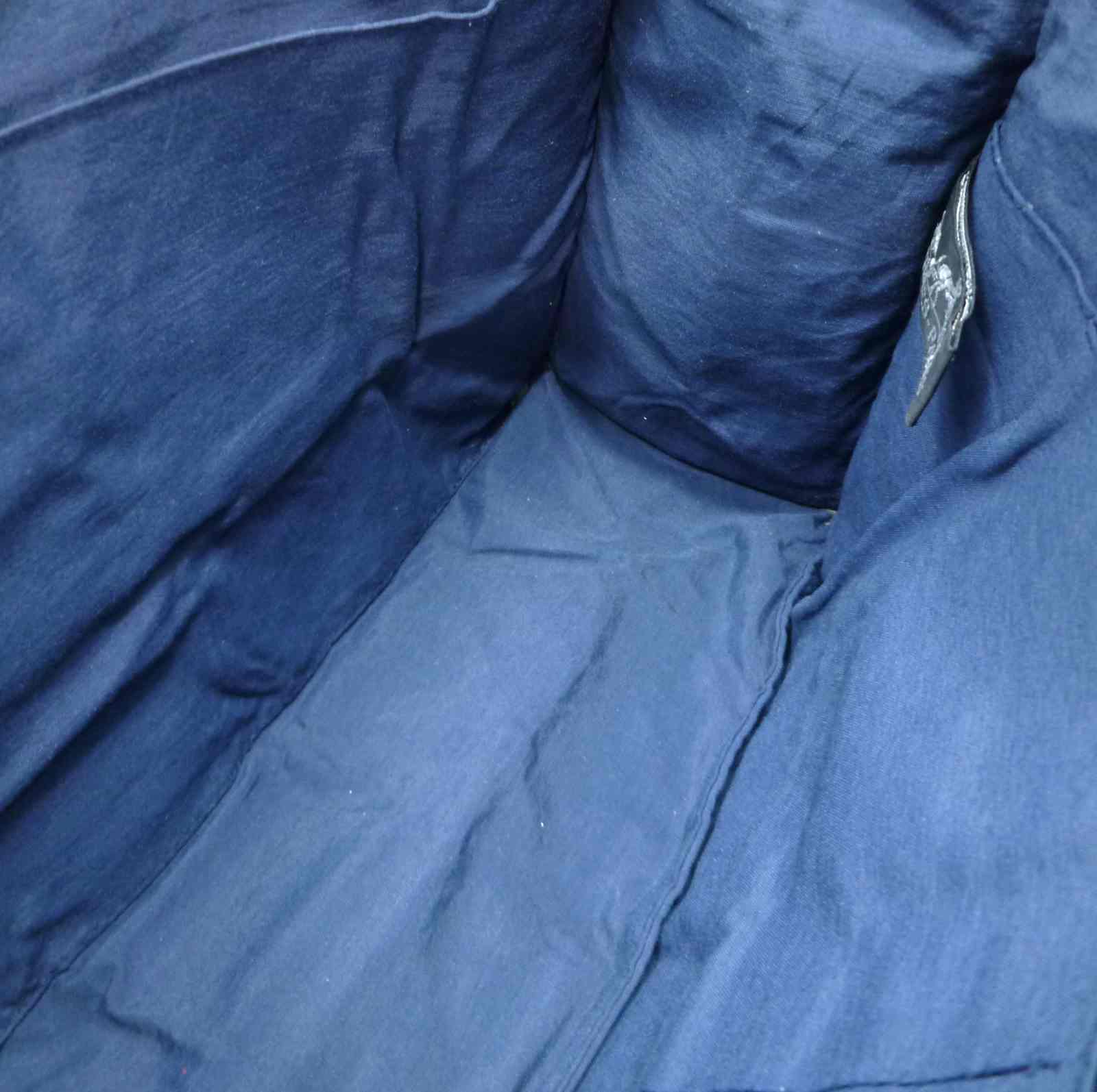 エルメス フールトゥ ポーチ クラッチバッグ ブルー キャンバス - Image 14