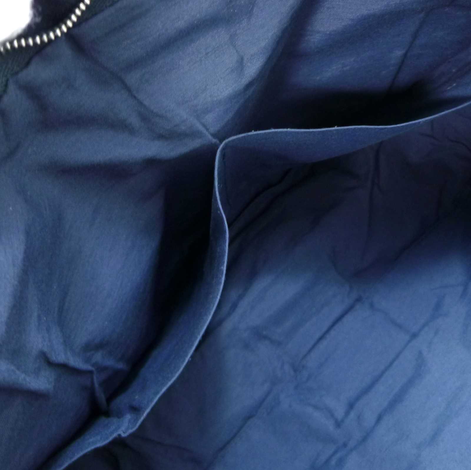 エルメス フールトゥ ポーチ クラッチバッグ ブルー キャンバス - Image 17