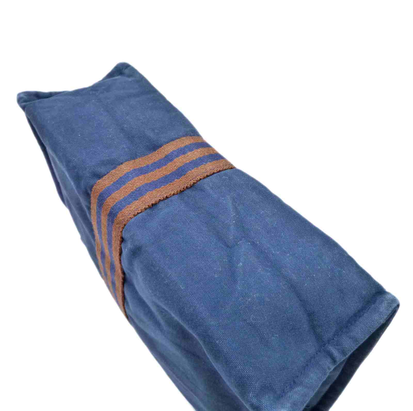 エルメス フールトゥ ポーチ クラッチバッグ ブルー キャンバス - Image 7