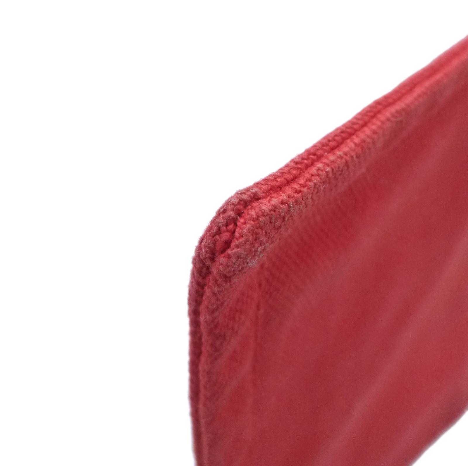 エルメス ヨッティング GM フラット ポーチ レッド キャンバス - Image 11