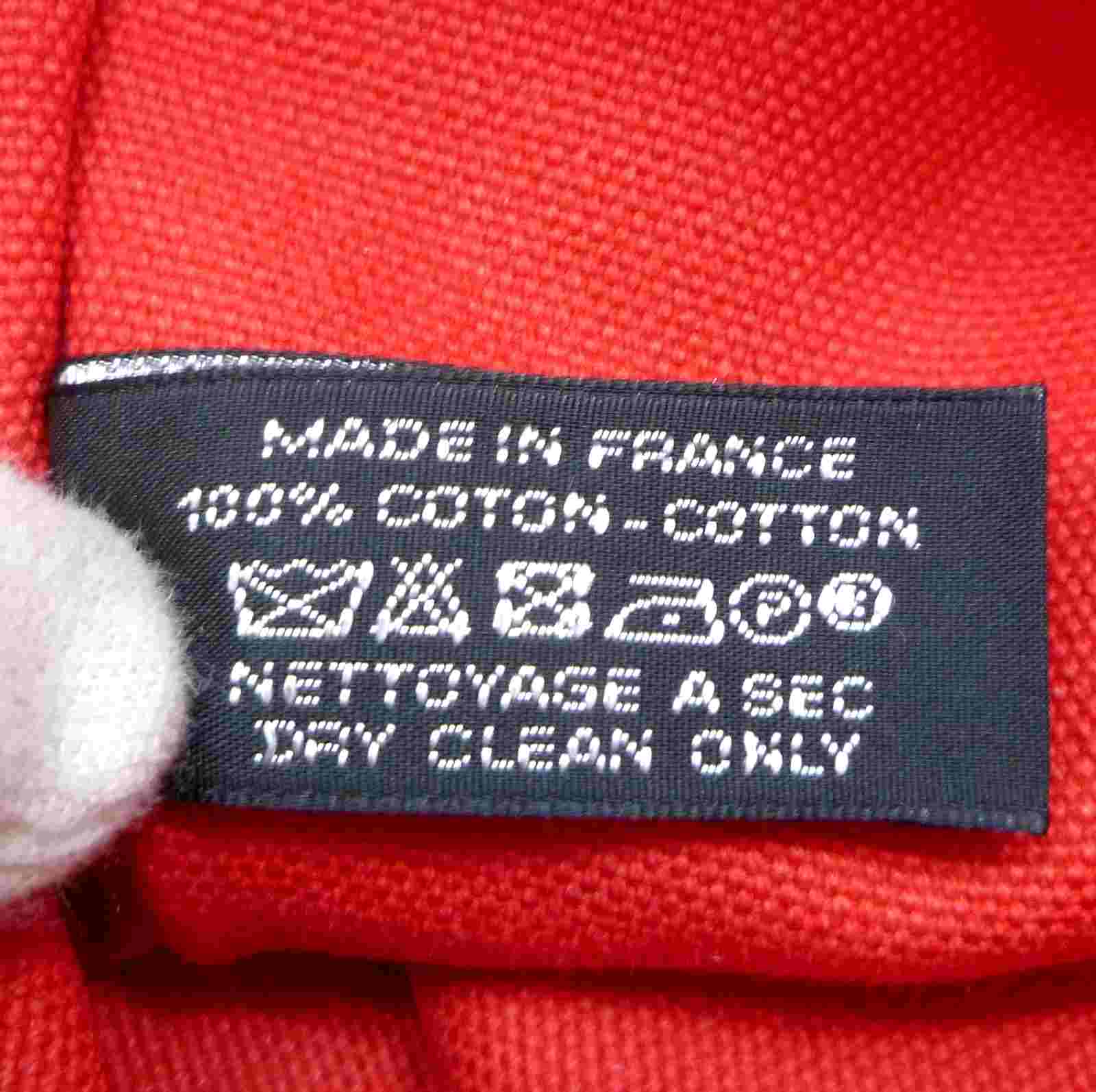 エルメス ヨッティング GM フラット ポーチ レッド キャンバス - Image 15